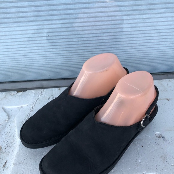 JOSEF SEIBEL Black Leather Comfort Air Massage Slingback Mules Size US 8.5 - Picture 6 of 15